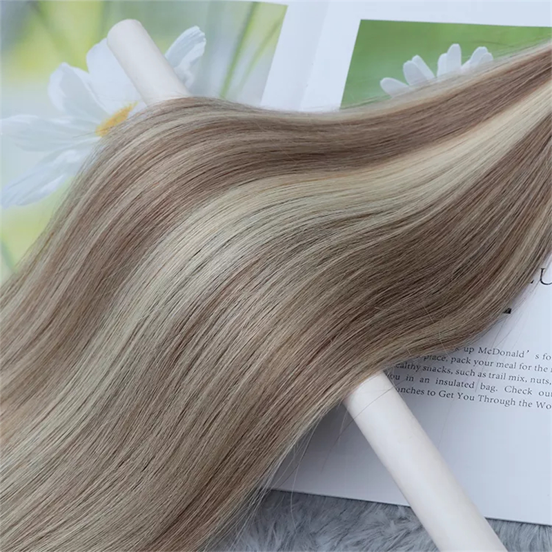 Hot Selling Factory Price Virgin Remy Virgin Flat Weft Hair Extension Piano Color